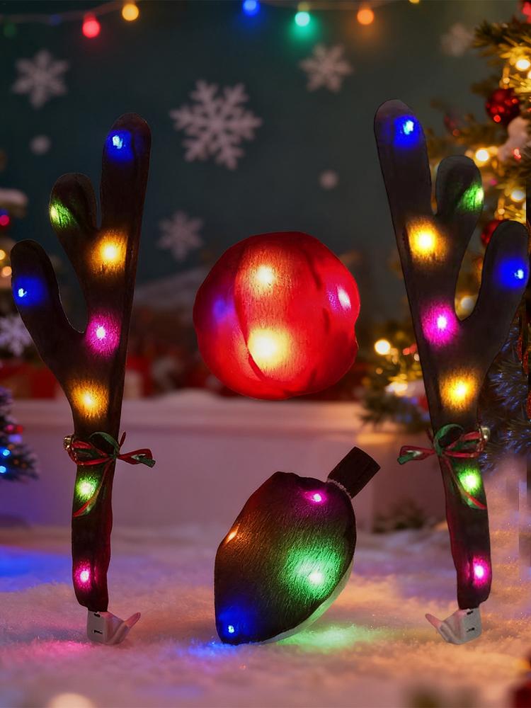Car Reindeer Antlers with Nose - đánh giá và giá Up Lighting Decor