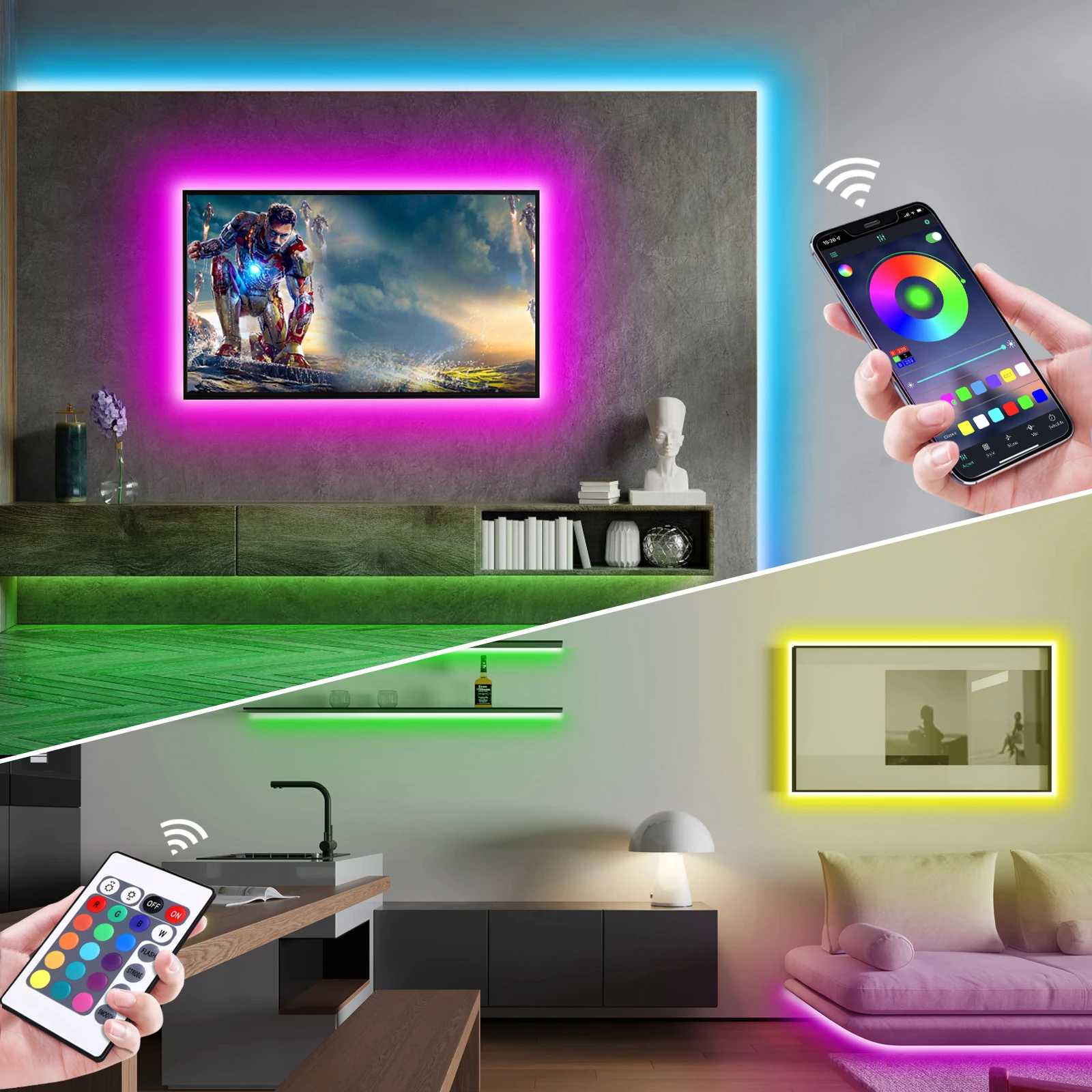 1-5m RGB LED Neon Strip Light  - đánh giá và giá Lighting Decor In Room